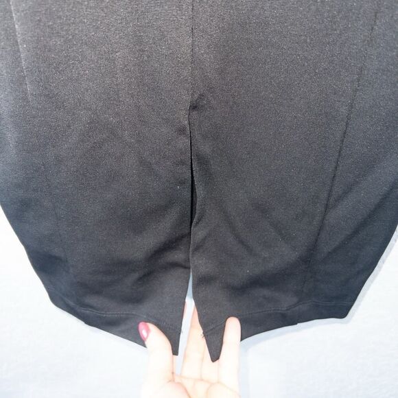Alexia Admor Black Split Neck Shealth Midi‎ Dress Size XS - Picture 10 of 10
